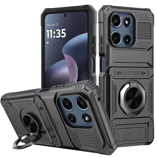 Magnetic Metal Kickstand Moto G 5G 2025 2026 Case Shockproof Drop Protection Slim Protective Phone Cover for Motorola Moto G 5G 2025 Moto G 5G 2026 Moto G Play 2026 6.7 Inch – Hands-Free Stand