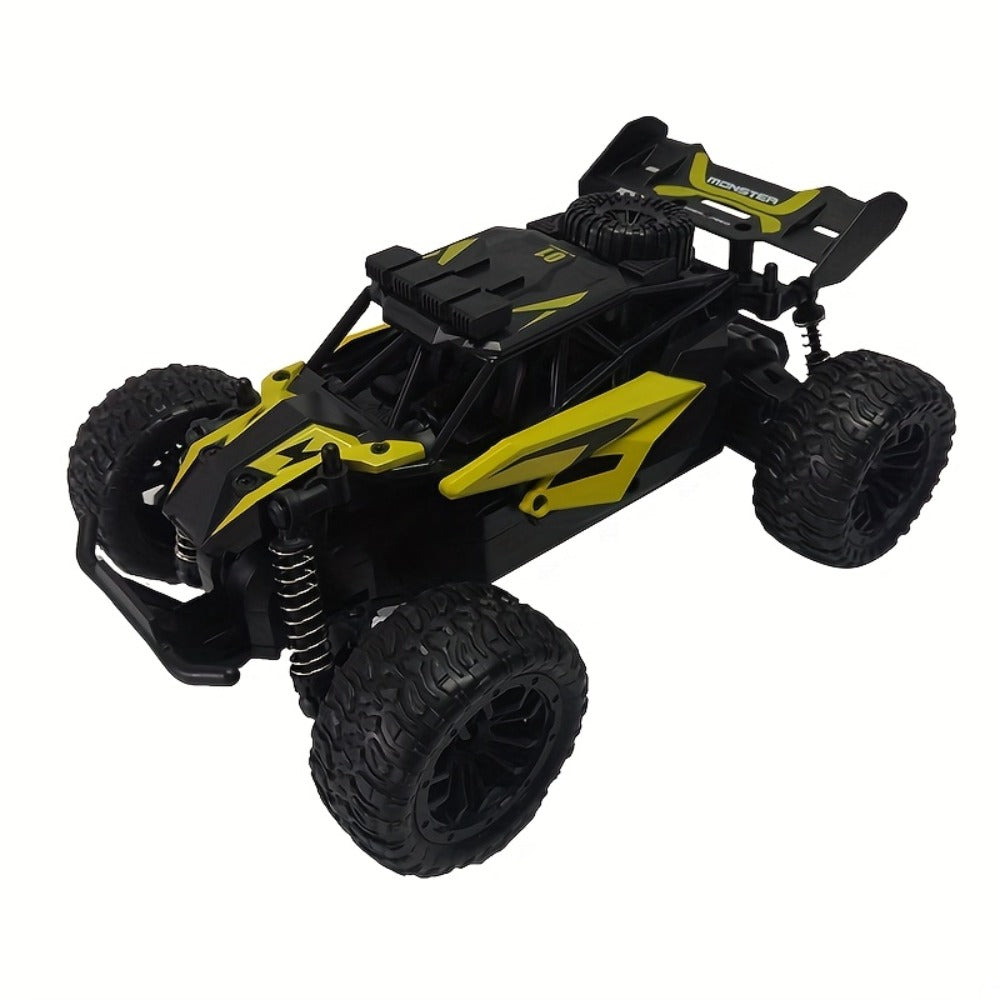 4WD All-Terrain RC Off-Road Truck with Alloy Steel Body, Red or Yellow