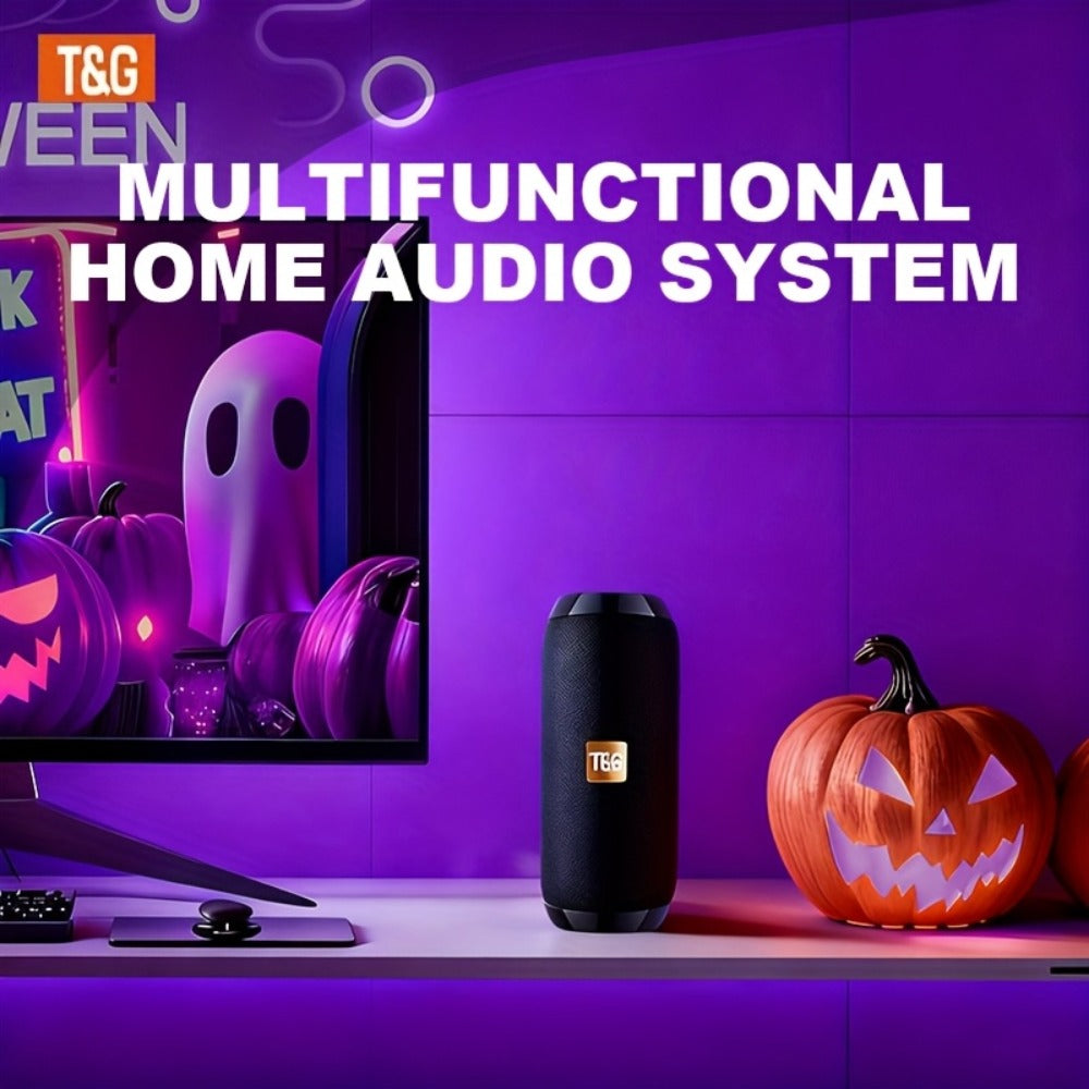 TG117 IPX4 TWS Stereo Bluetooth Speaker FM TF USB Type-C Rechargeable Portable Wireless Speaker for Phone Tablet TV Outdoor Party Birthday Christmas Gift