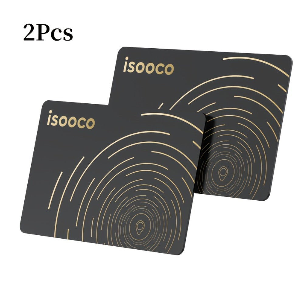 Ultra-Thin Find My Wallet Tracker Card for iPhone – iOS-Only Item Locator with 3-Year Battery, Global Tracking for Wallet Purse Luggage School Bag Work Badge, 1-Pack or 2-Pack