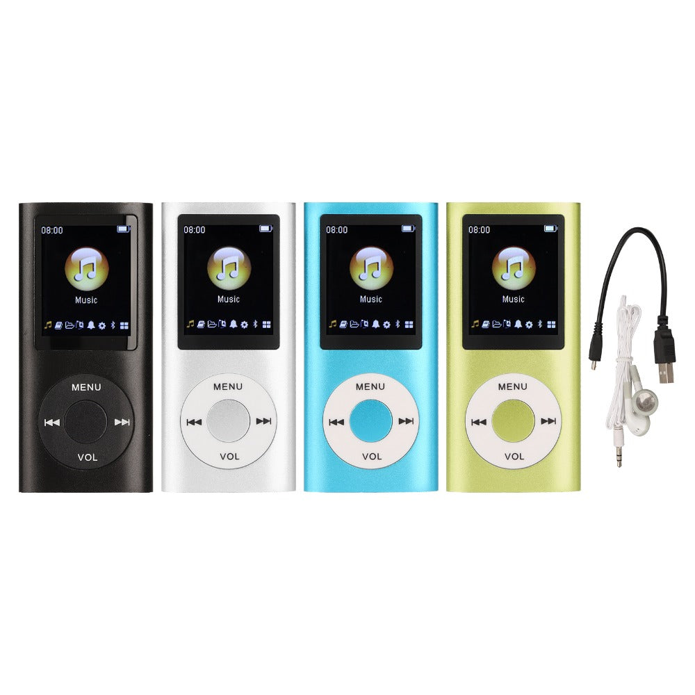 MP3 Player 8-Hour Battery 64GB Lossless FLAC, Slim 1.8 Inch LCD Aluminum Alloy Portable Music Player, Supports MP3 WMA FLAC APE, Playlist Shuffle Sleep Mode, TF Micro SD Card, Earphone & Cable Included