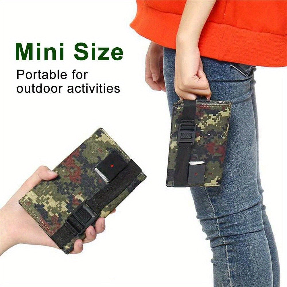Portable Folding Solar Panel Charger with USB Port, 20% Monocrystalline Silicon Efficiency, Foldable Waterproof Design for Camping Hiking Backpacking, Charges Phones Tablets Power Banks