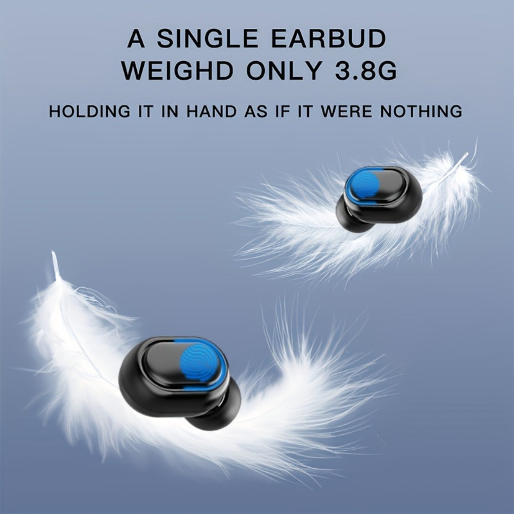 3-Pack TWS Wireless Earbuds Set Bluetooth 5.4 Noise Canceling Microphone LED Display Touch Control Gift for Women Music Lovers Compatible iOS Android iPhone