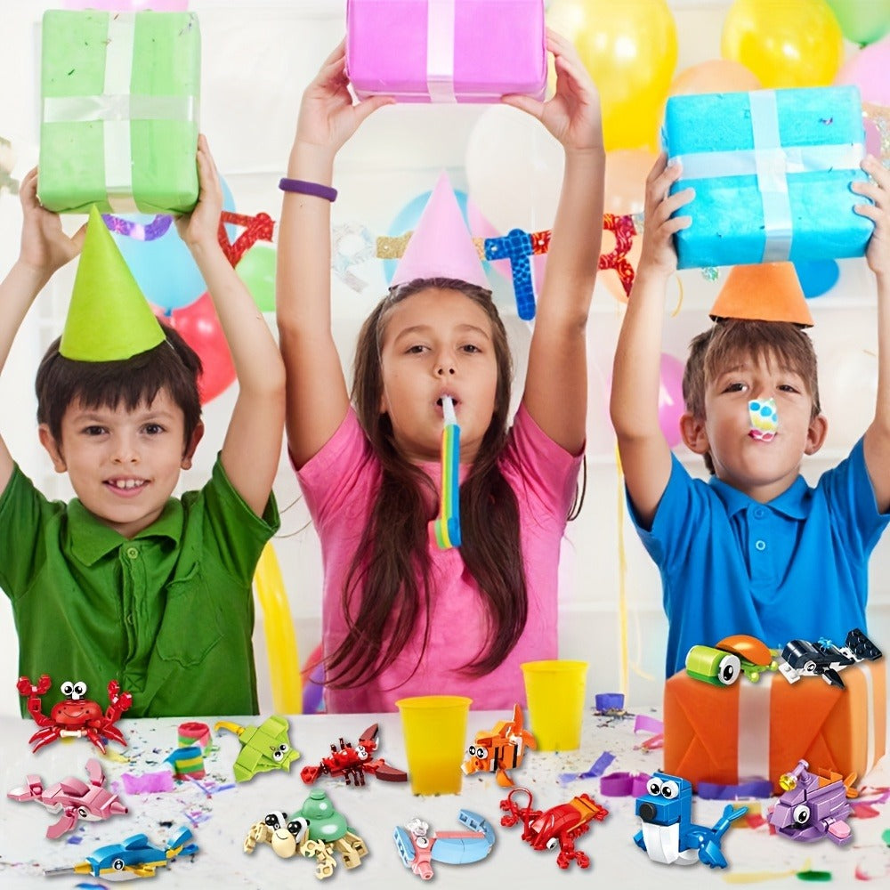 30-Pack Ocean Mini Building Block Sets for Party Favors