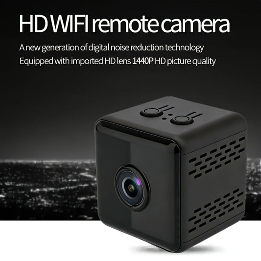 Mini Magnetic Security Camera K14 with 2K Video, Night Vision & USB Power