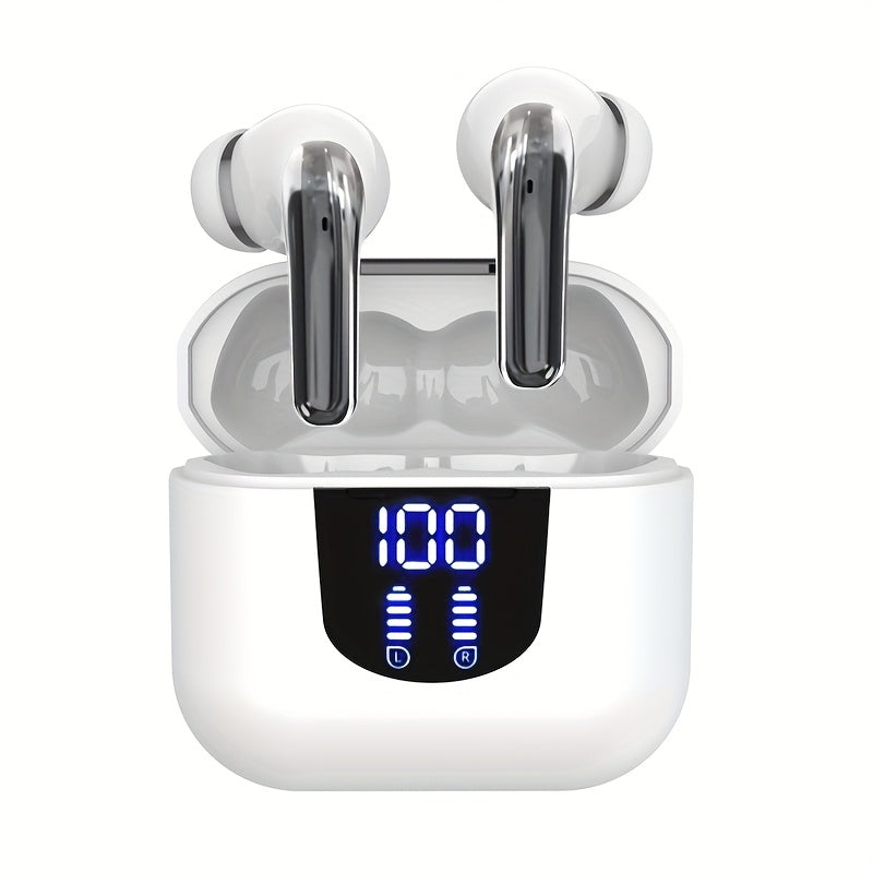 Stereo Sport Wireless Earbuds Touch Control Charging Case In-Ear Bluetooth TWS Headphones for Running Gym Fitness Music All Smartphones