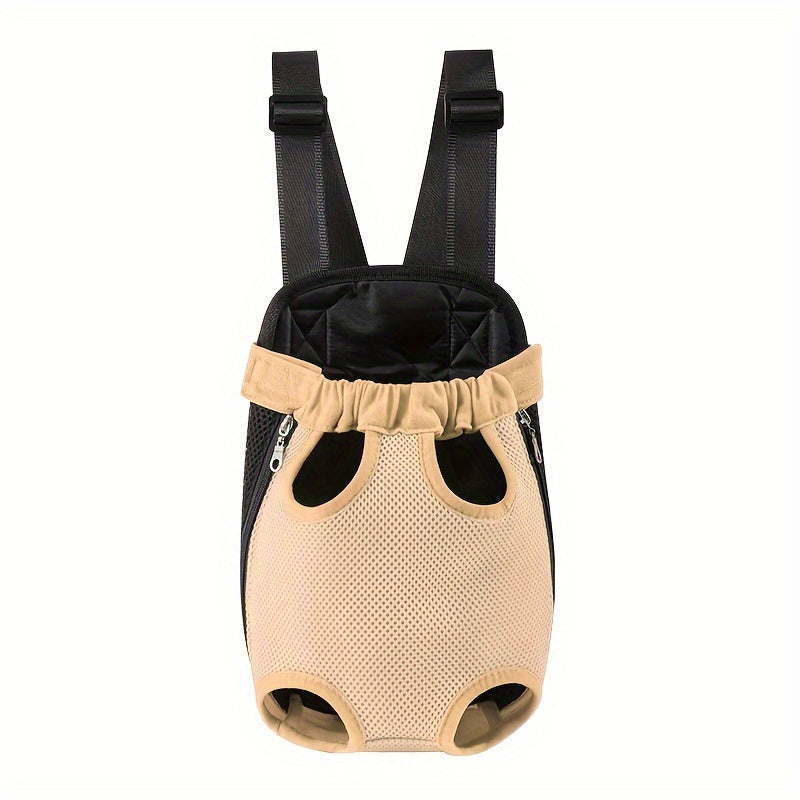 Double Pet Carrier Backpack for Two Cats & Dogs | Breathable Mesh Front Chest Bag for Small Pets, Adjustable Portable Dual Carrier for Outdoor Travel Hiking, 5 Colors S/M/L/XL Sizes