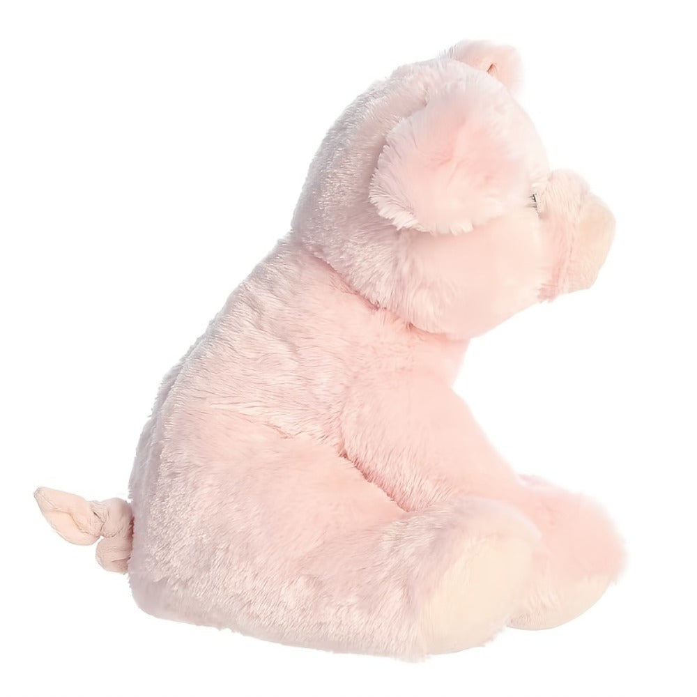 Pink Pig Plush Toy with Big Eyes for Farm Animal-Themed Decor