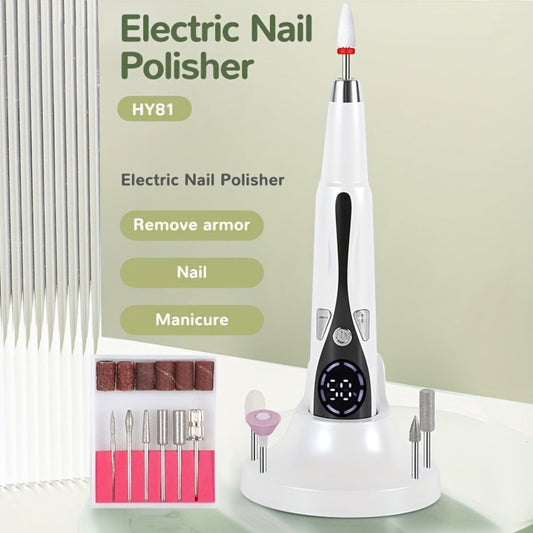 Electric Nail Drill Kit, 20,000 RPM with 12 Bits and Desktop Stand