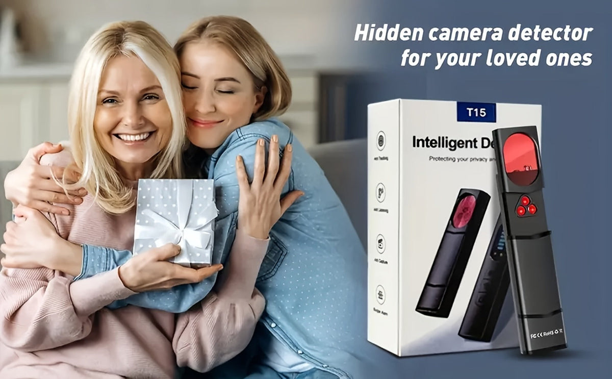 Anti Spy Hidden Camera Detector RF Signal Scanner Portable Bug Detector, GPS Tracker Finder, Listening Device Detector, Rechargeable Wireless Security Sweep Tool for Travel Hotel Airbnb Car Home Office