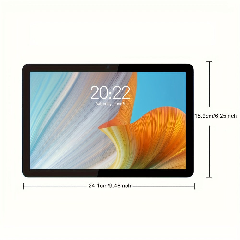 2-in-1 Tablet with Keyboard Mouse Stylus - Crelander 10 Inch Android Tablet 6GB RAM 128GB Storage 5000mAh Battery WiFi Dual Camera with Case Included