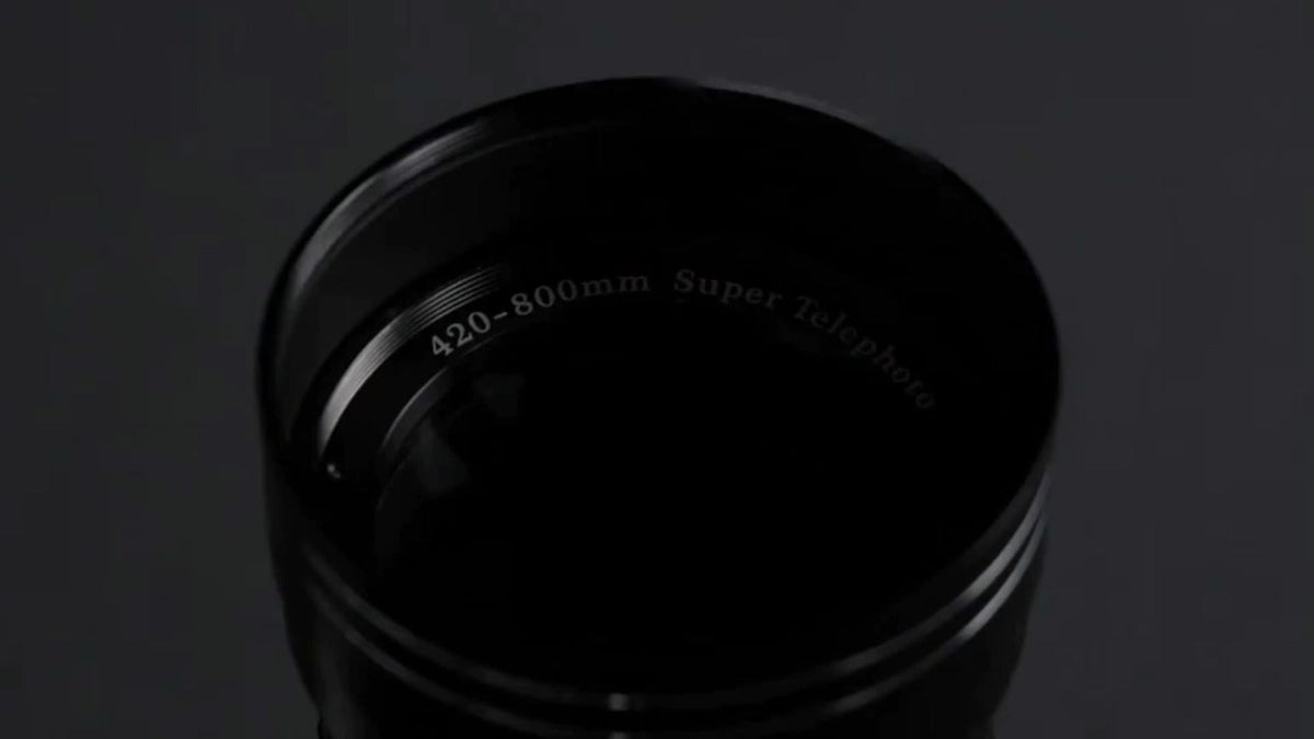 420-800mm F8.3-16 Telephoto Zoom Lens Manual Focus with T-Mount Adapter for Canon Nikon Sony Moon Wildlife Bird Photography Full Frame