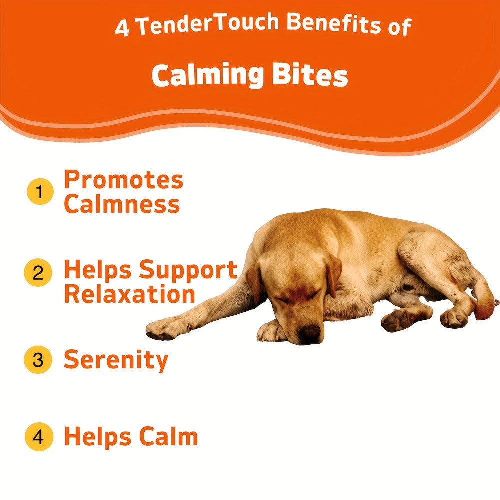 Dog Calming Chews 120ct | Natural Relaxation & Stress Relief Supplement for Dogs, Emotional Balance Support, Chill-Out Canine Soft Chews for Anxiety, Thunderstorms & Separation, 200g / 7.05oz