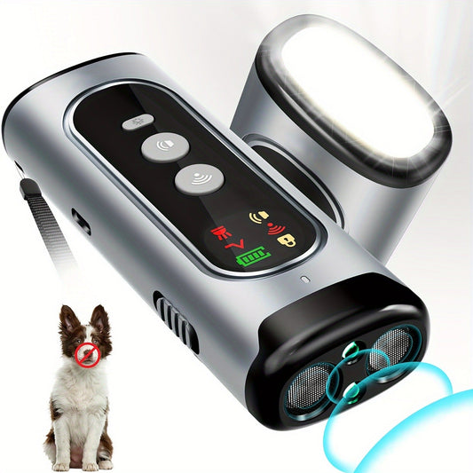 Anti-Barking Device for Dogs - Ultrasonic Bark Deterrent with Soundwave Technology, Portable Handheld Stop Barking Tool, Safe & Humane for All Breeds, Indoor & Outdoor Use, Royal Blue / Grey / Mixed