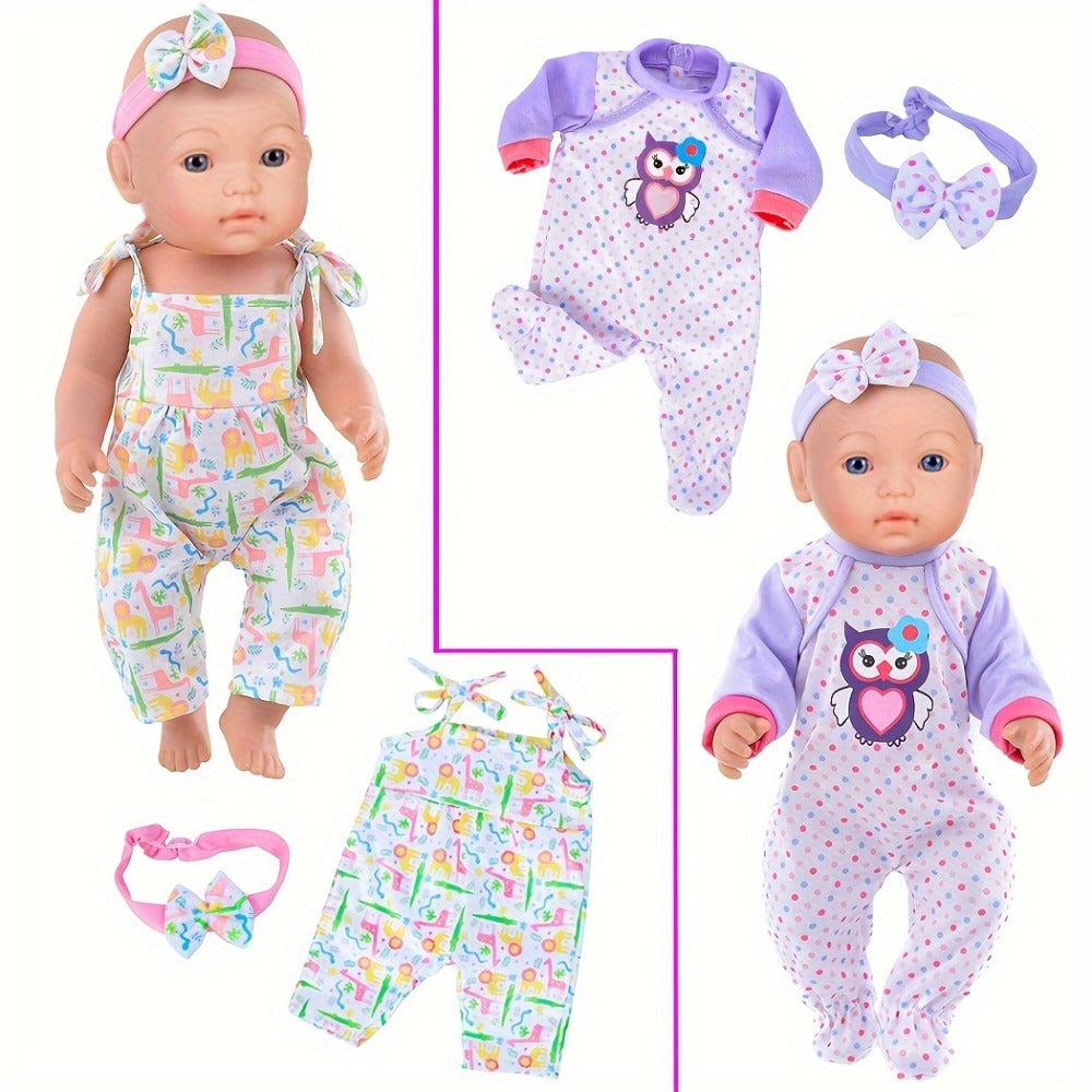 10-Outfit Doll Clothes Set for 14-16 Inch and 43 cm Baby Dolls