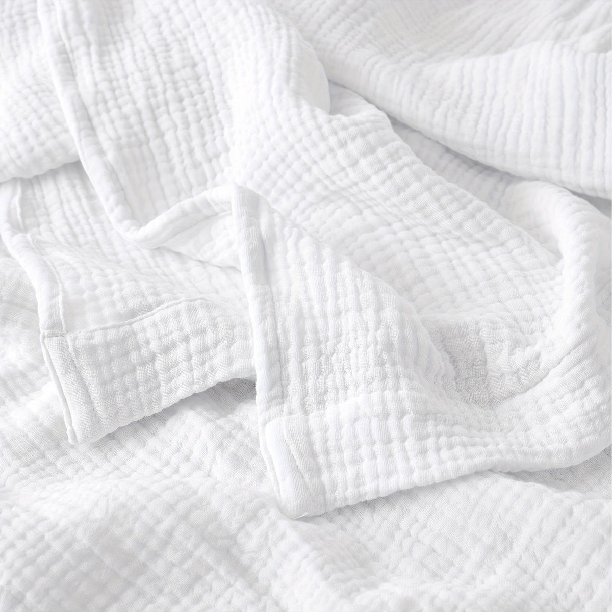 Muslin Blanket 100% Cotton 6-Layer – Breathable Soft Gauze Throw for Couch & Bed, All Season, Machine Washable, 13 Colors, 5 Sizes