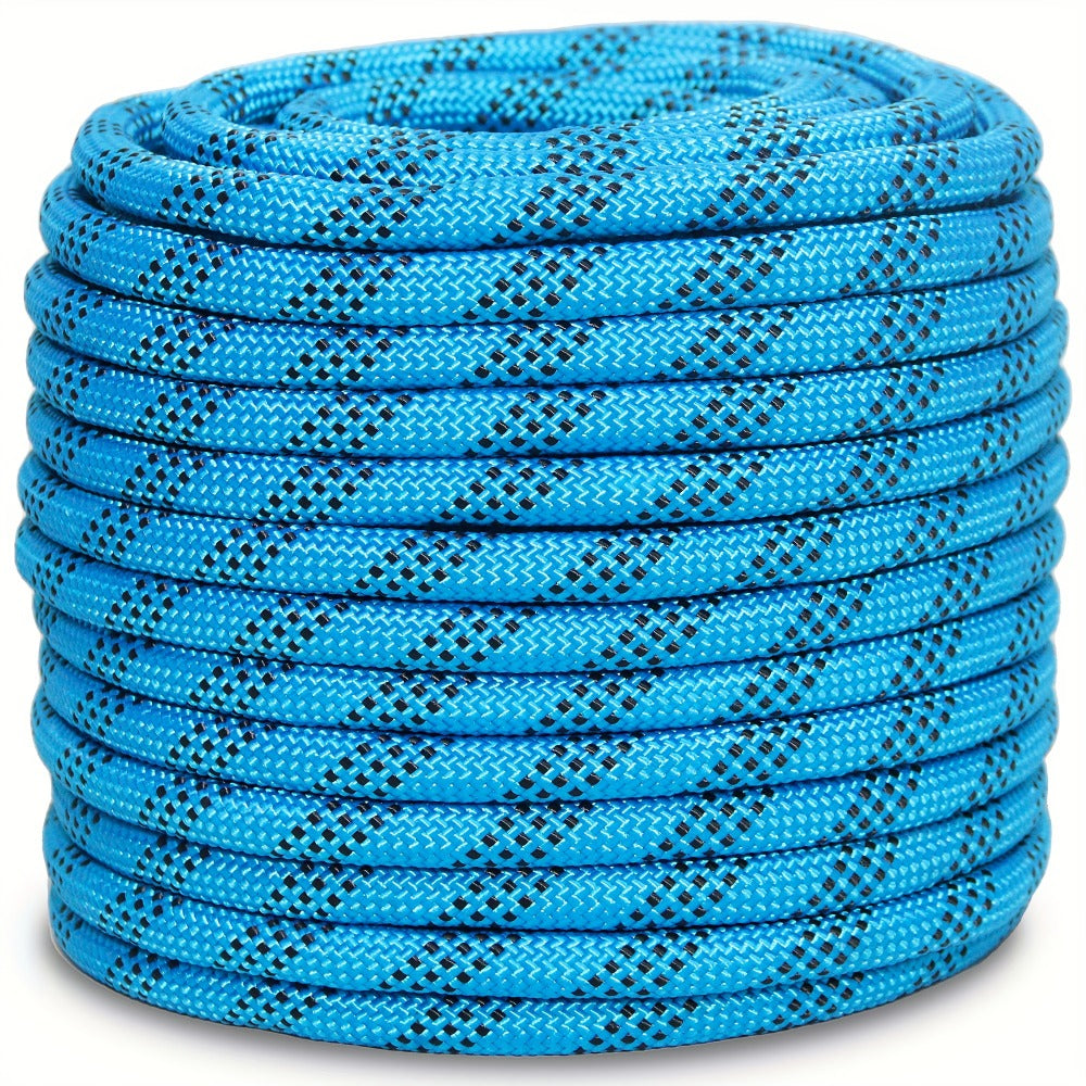 Double Braided Nylon Rope 1/2 Inch Heavy Duty Polyester – 100ft 150ft 200ft Multi-Color for Anchoring Towing Cargo Sailing Dock Lines & Outdoor Use