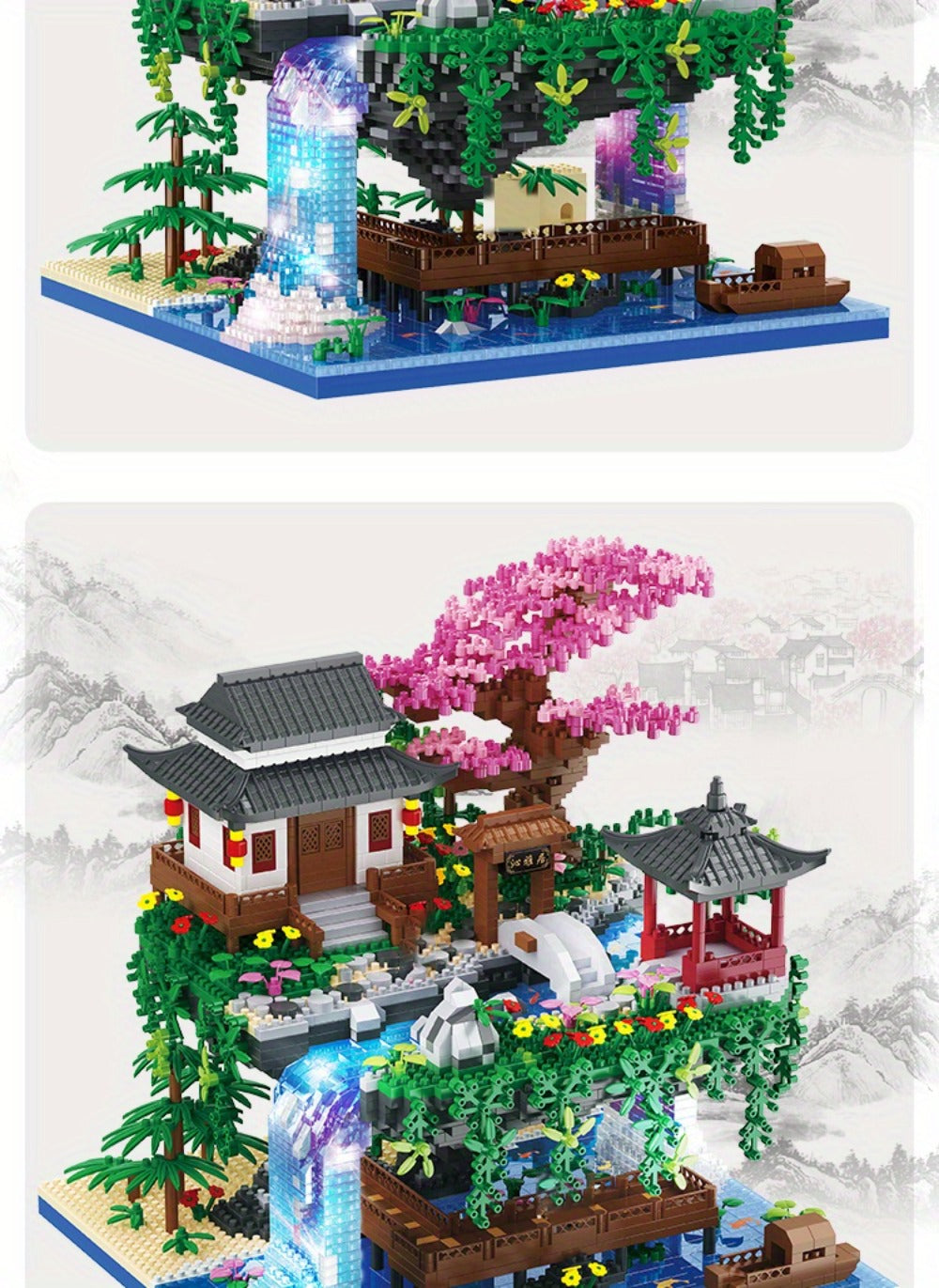 Bonsai Tree Micro Building Block Set, 3320 Pieces