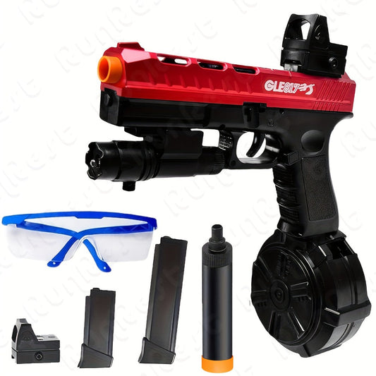 Gel Blaster Rifle with Full-Auto Electric Firing, Rechargeable Power and ABS Build
