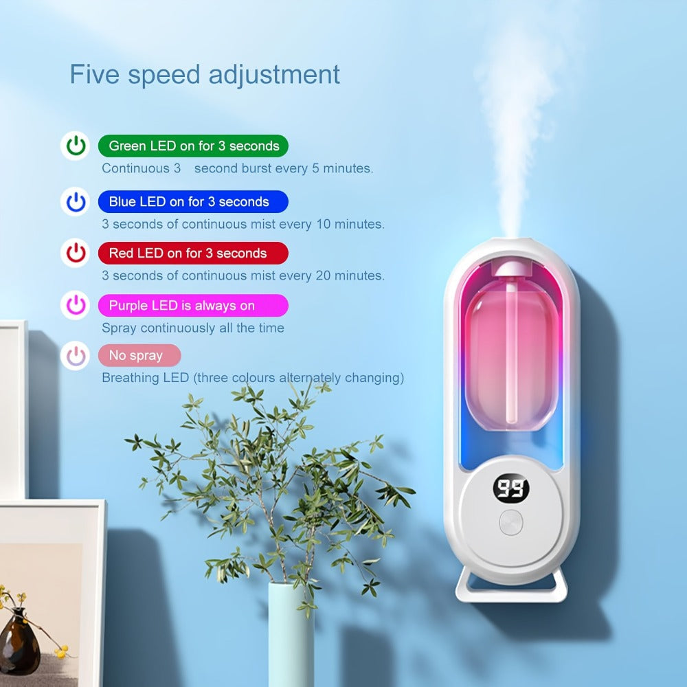 7-Color LED Aromatherapy Diffuser 150ml with USB Power, Ultrasonic Whisper-Quiet Mist, Timer Auto Shut-Off for Bedroom Office Yoga – Bundle with Hilton Gardenia Ocean Jasmine Shangri-La Oils