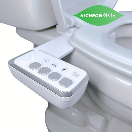 Non-Electric Bidet Toilet Seat Attachment with Rear Wash and Adjustable Pressure