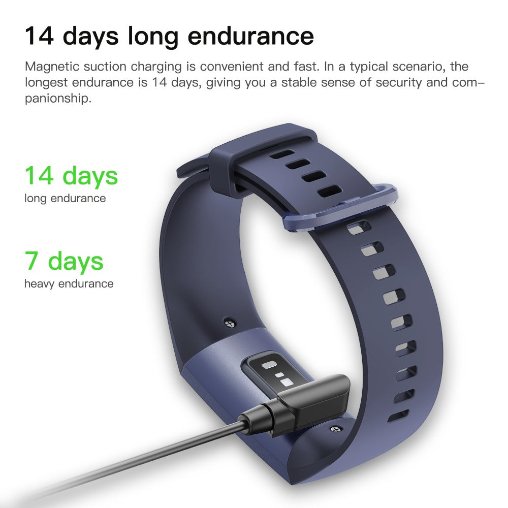 AMOLED Smart Band 1.1" Always-On Display, 14-Day Battery Life, 25 Sport Modes, Heart Rate & Sleep Tracker, 100+ Watch Faces, Ultra-Thin Fitness Watch, Weather & Music Control – For Men & Women