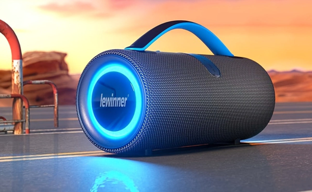 Portable Outdoor Bluetooth Speaker 60W High-Power Subwoofer – 7-Mode RGB Ambient Lighting, Long Battery Life, Type-C Charging, Loud Wireless Speaker for Family Outdoor Parties & Camping