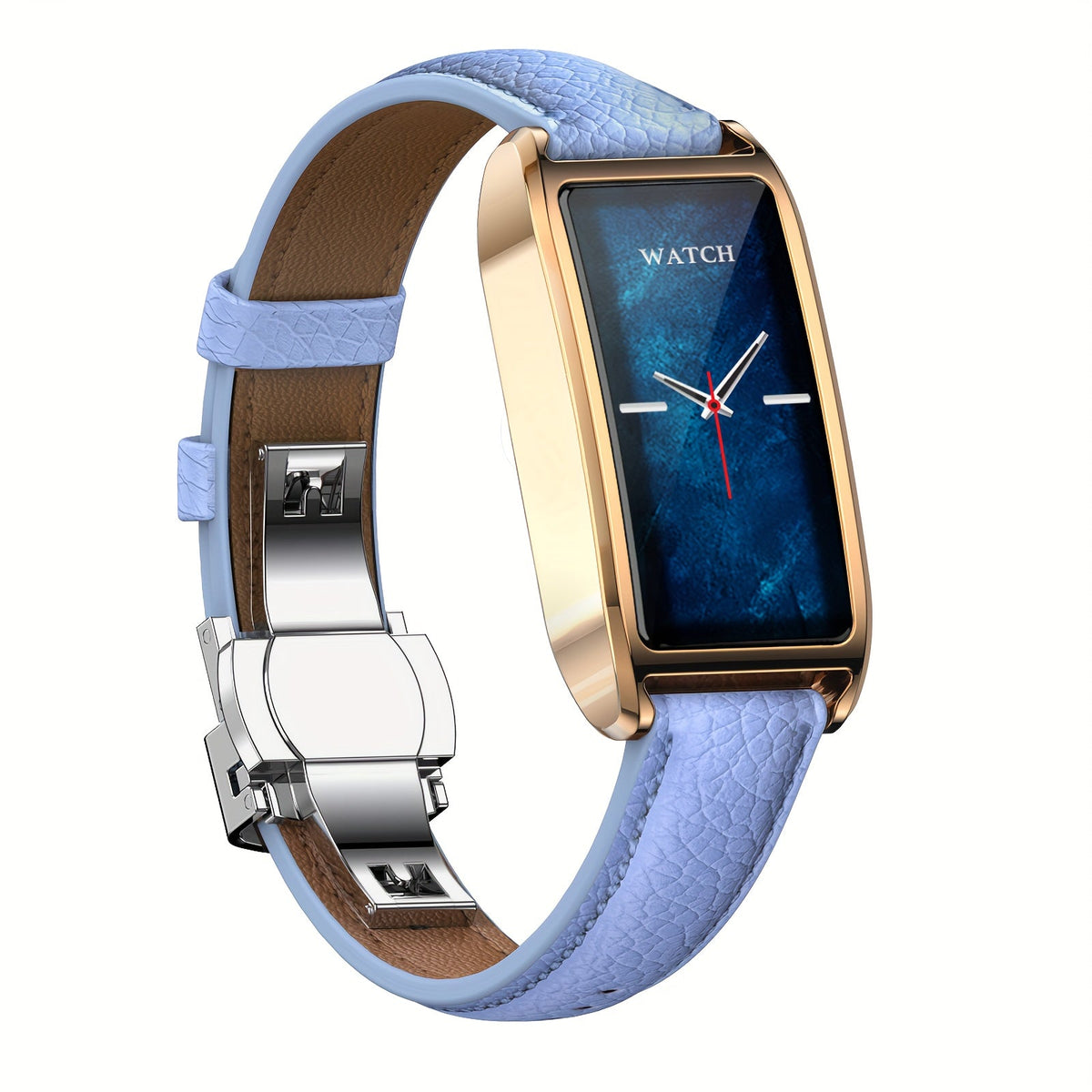 AMOLED Smartwatch for Women 1.13 Inch Zinc Alloy Fashion Watch 30-Day Battery Menstrual Cycle Tracking Sleep Stress Body Temperature Heart Rate Waterproof 12 Sport Modes Health Monitor Gift Blue Black Red Brown Pink