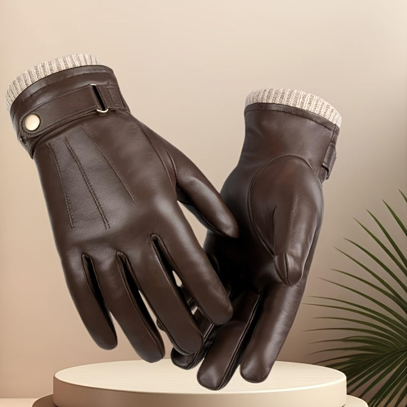 Waterproof Winter Gloves for Men – Thermal Ski Riding Cycling Driving Cold-Proof Touchscreen Warm Gloves for Outdoor Sports
