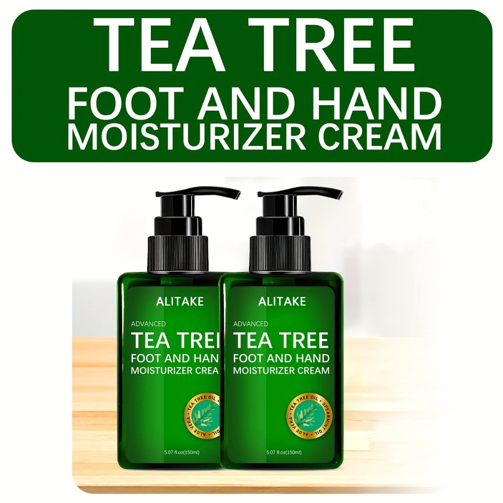 Foot Cream for Dry Cracked Heels & Hand Moisturizer — Natural Plant Extract Deep Nourishing Moisturizing Skin Care Cream for Women, Non-Greasy Fast-Absorbing Formula, Gift for Mom (150ml / 5.07oz)