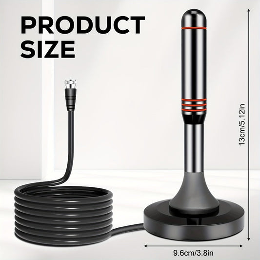 Amplified Indoor HDTV Antenna with Removable Amplifier and 360° Reception