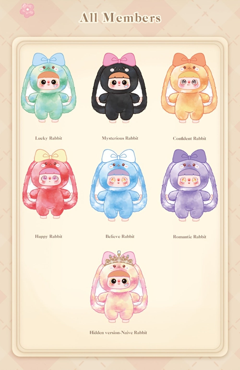 Kawaii Rabbit Plush Toy with Detachable Face, Customizable Bunny Stuffed Animal
