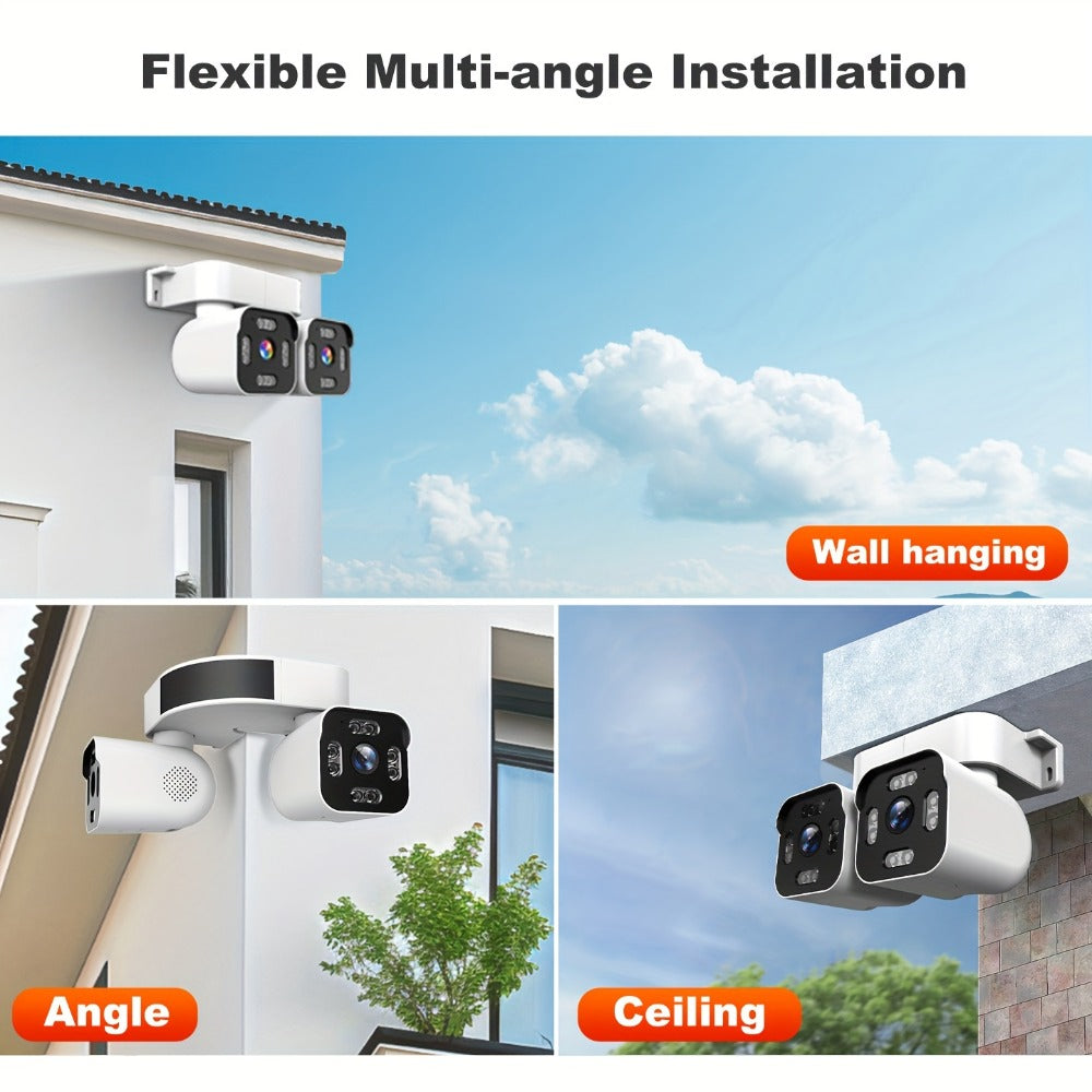 5MP Dual Lens PTZ WiFi Security Camera 360° with AI Motion Detection – Xparkin Full Color Night Vision, Sound & Motion Alerts, Easy Install for Home, Hotel & Commercial Use
