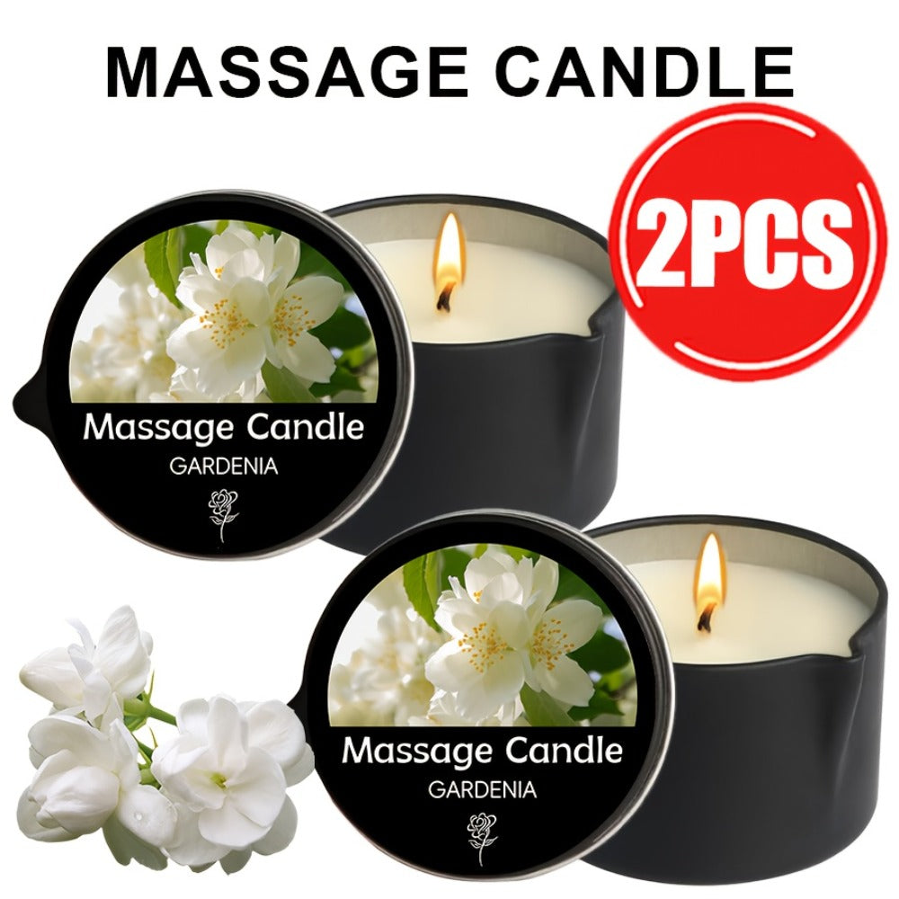 Luxury Soy Wax Candle 2-in-1 Massage Body Oil Essential Oil 20+ Scents 1pc 2pcs 6pcs Warm Moisturizing Lotion Spa Nail Salon Wedding Valentine Christmas Gift