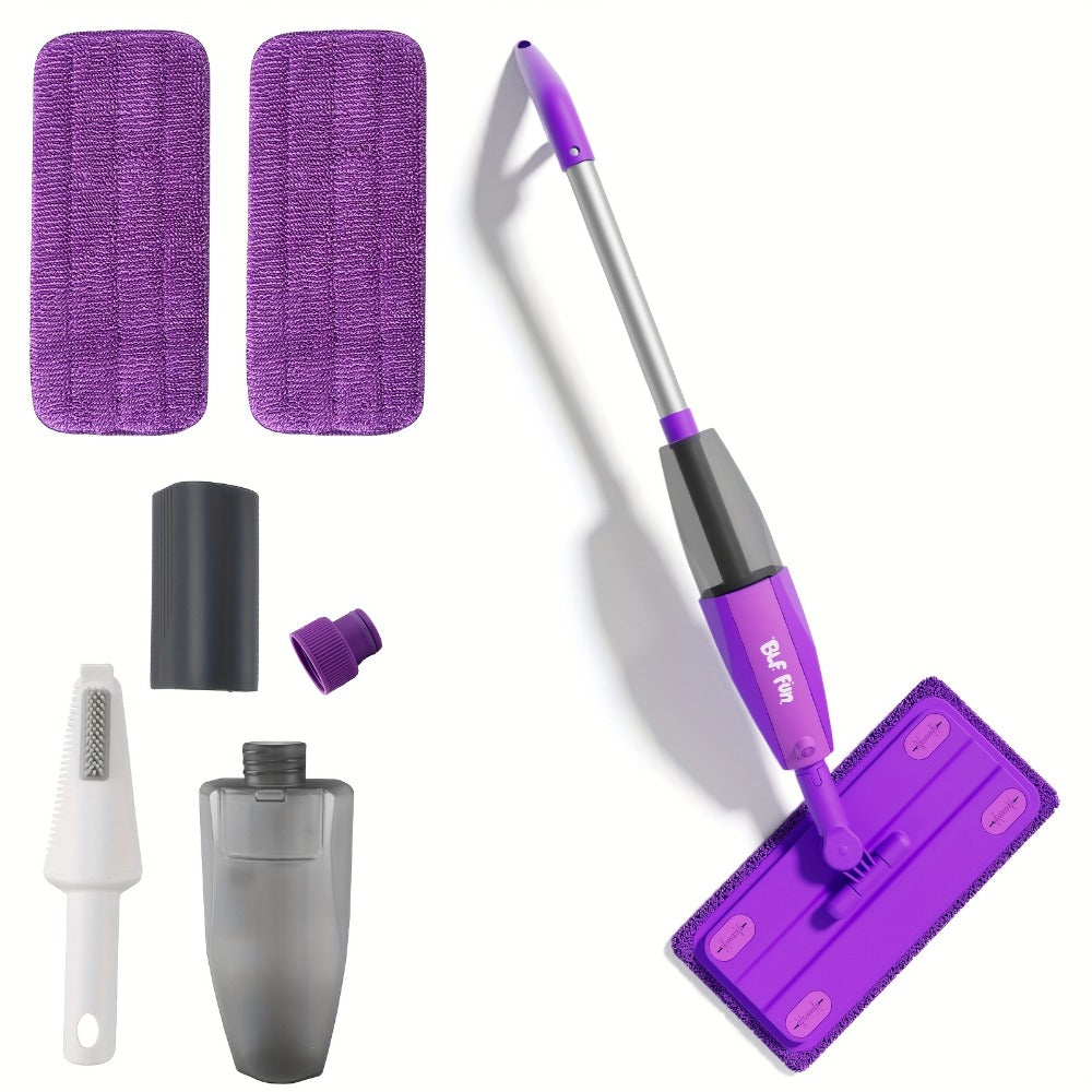 Kids Spray Mop Toy with Water Sprayer for Pretend Floor-Cleaning Play