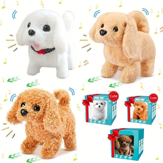 Electric Robot Dog Toy That Walks, Barks and Wags Its Tail for Pretend Pet Play