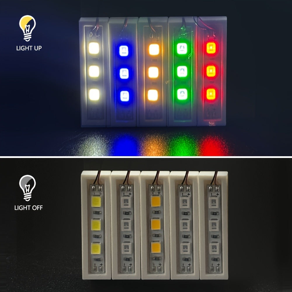 20-Piece 1x4 LED Brick Light Set for Building Block Displays