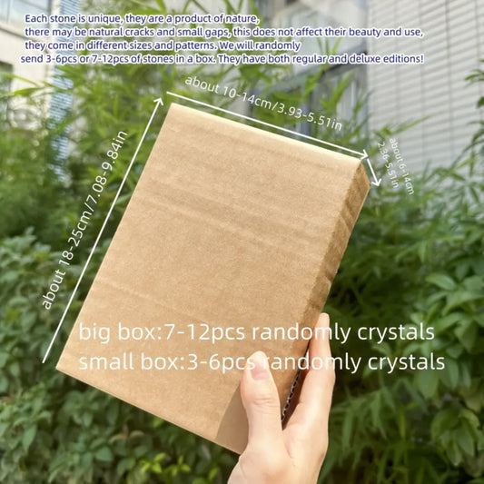 Crystal Gemstone Box Set with Assorted Shapes & Colors for Collecting and Decor