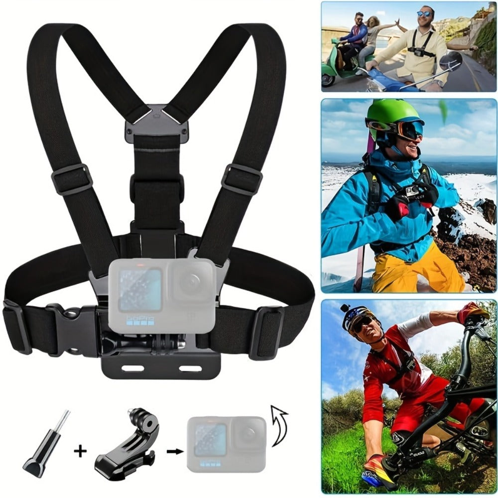 21-in-1 Action Camera Accessory Kit for GoPro Hero 12 11 10 9 8 7 6 5 4, Session, Fusion, Insta360, DJI, SJCAM, AKASO & More | Complete Mounting & Accessories Bundle