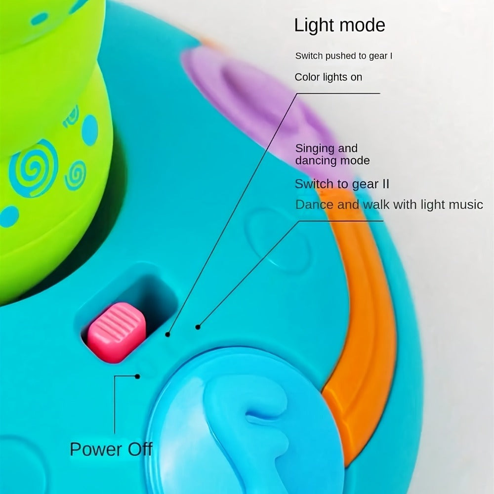 Caterpillar Saxophone Toy for Kids with LED Lights & Music - Electric Musical Instrument for Toddlers, Baby Sensory Play, Interactive Dancing Toy - Boys & Girls Birthday Christmas Gift