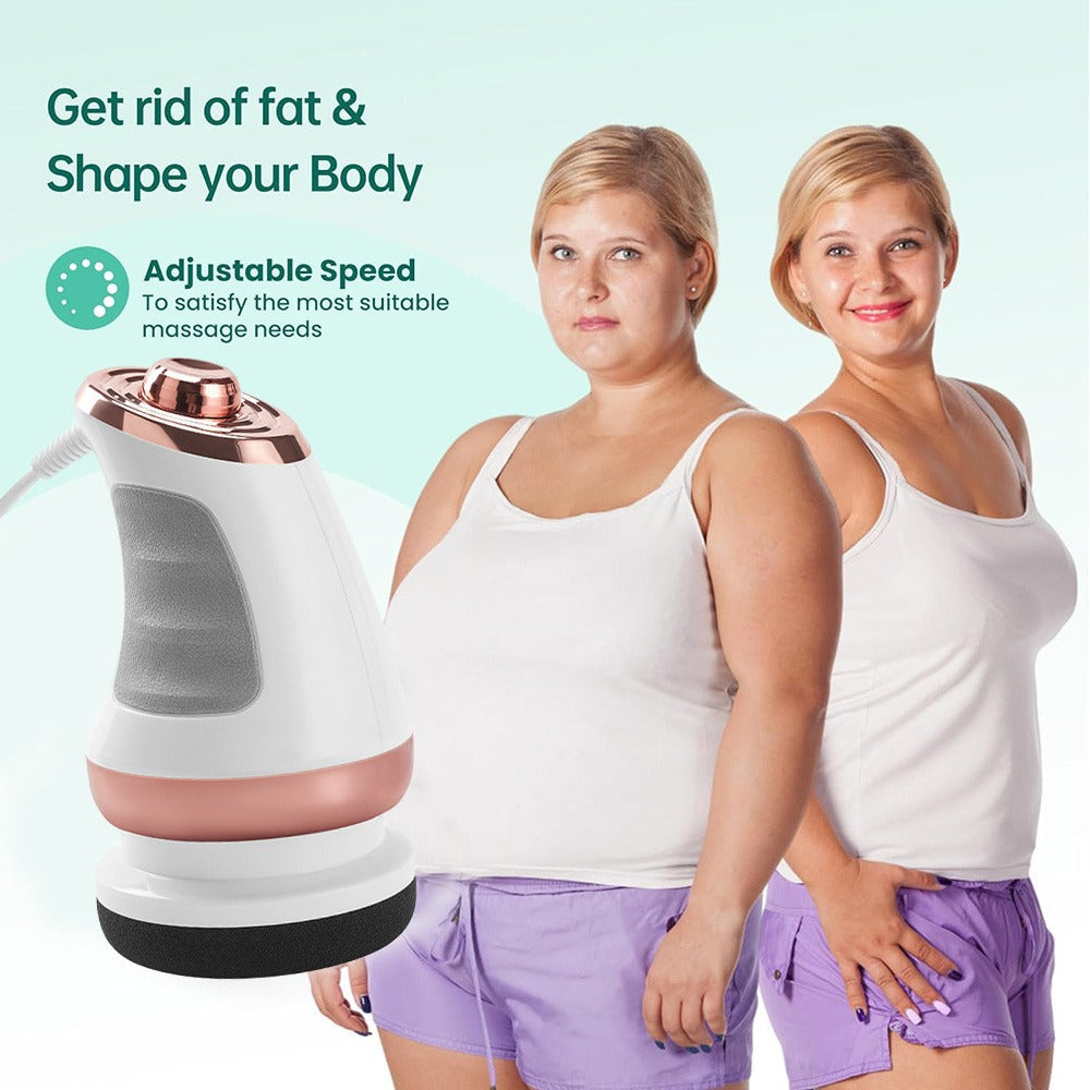 Handheld Body Massager with 5 Interchangeable Heads & 3 Washable Pads – Adjustable Vibration Intensity, Full Body Muscle Relief for Abdomen, Waist, Arms, Buttocks & Legs, Portable Electric Massage Machine