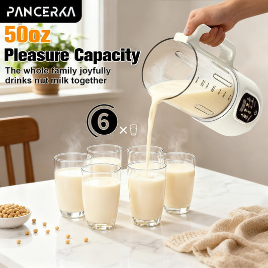 Nut Milk Maker with One-Touch Operation for Plant-Based Milk, White A