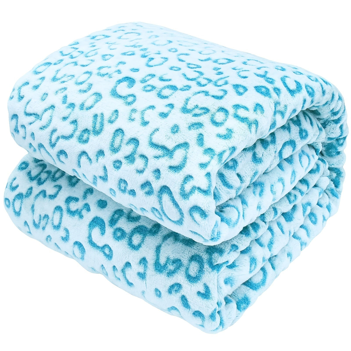Leopard Print Throw Blanket – Soft Fluffy Jacquard Fleece Flannel for Couch, Bed, Sofa & Camping, 3 Sizes, 5 Colors