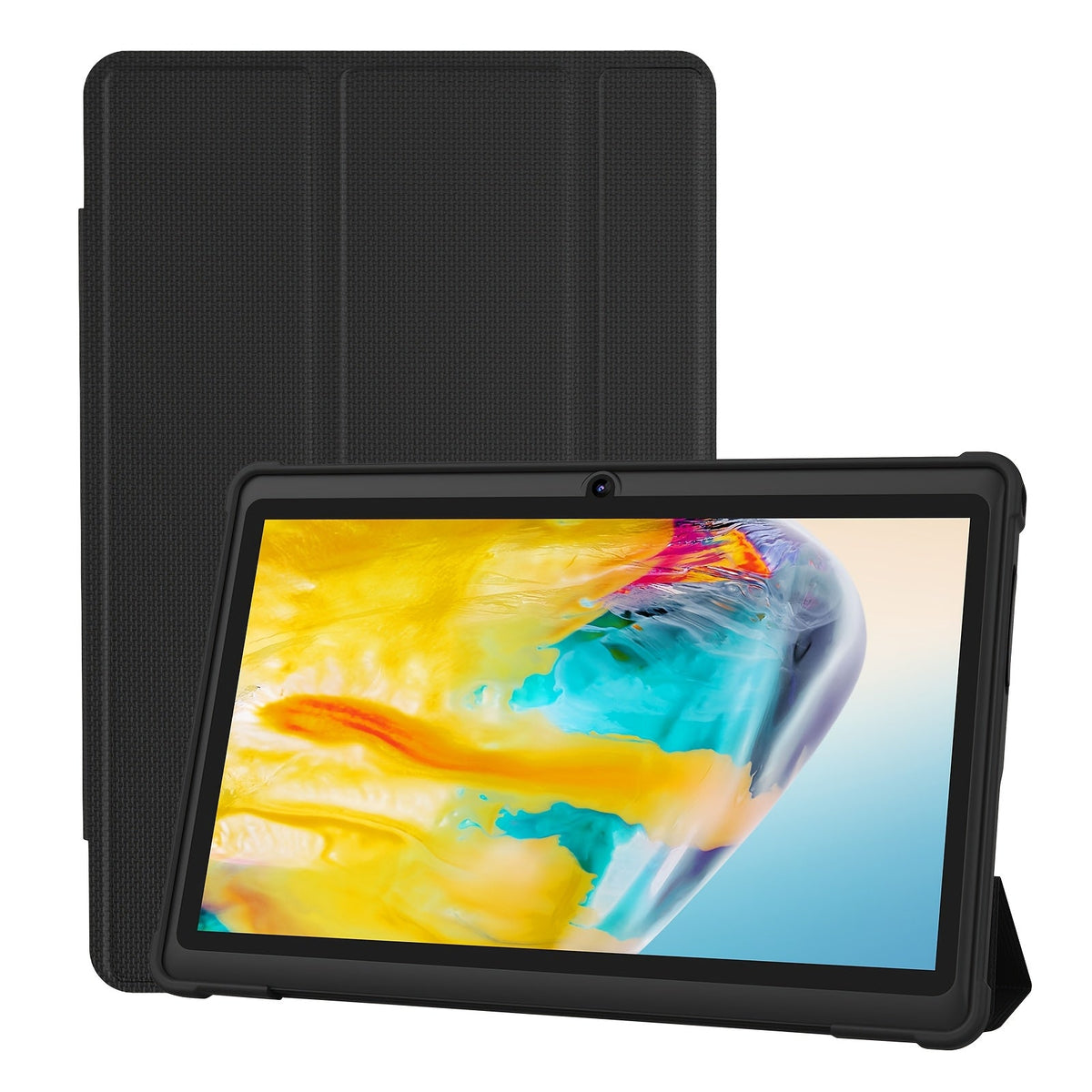 Android 13 Tablet 7 Inch with Protective Case – 4GB RAM, 32GB ROM, 1TB Expandable Storage, 3500mAh Battery, HD IPS Screen, Dual Camera, WiFi, USB-C, Classic Style Portable Tablet for Kids & Adults