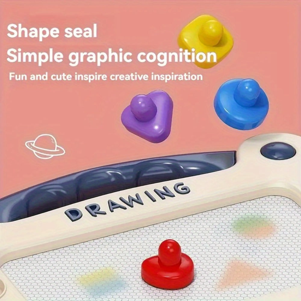 Magnetic Drawing Board for Kids Colorful Erasable Sketch Pad with Stylus and Stamps Portable Doodle Board for Toddlers Ages 3+ Indoor Outdoor Travel Gift for Boys Girls