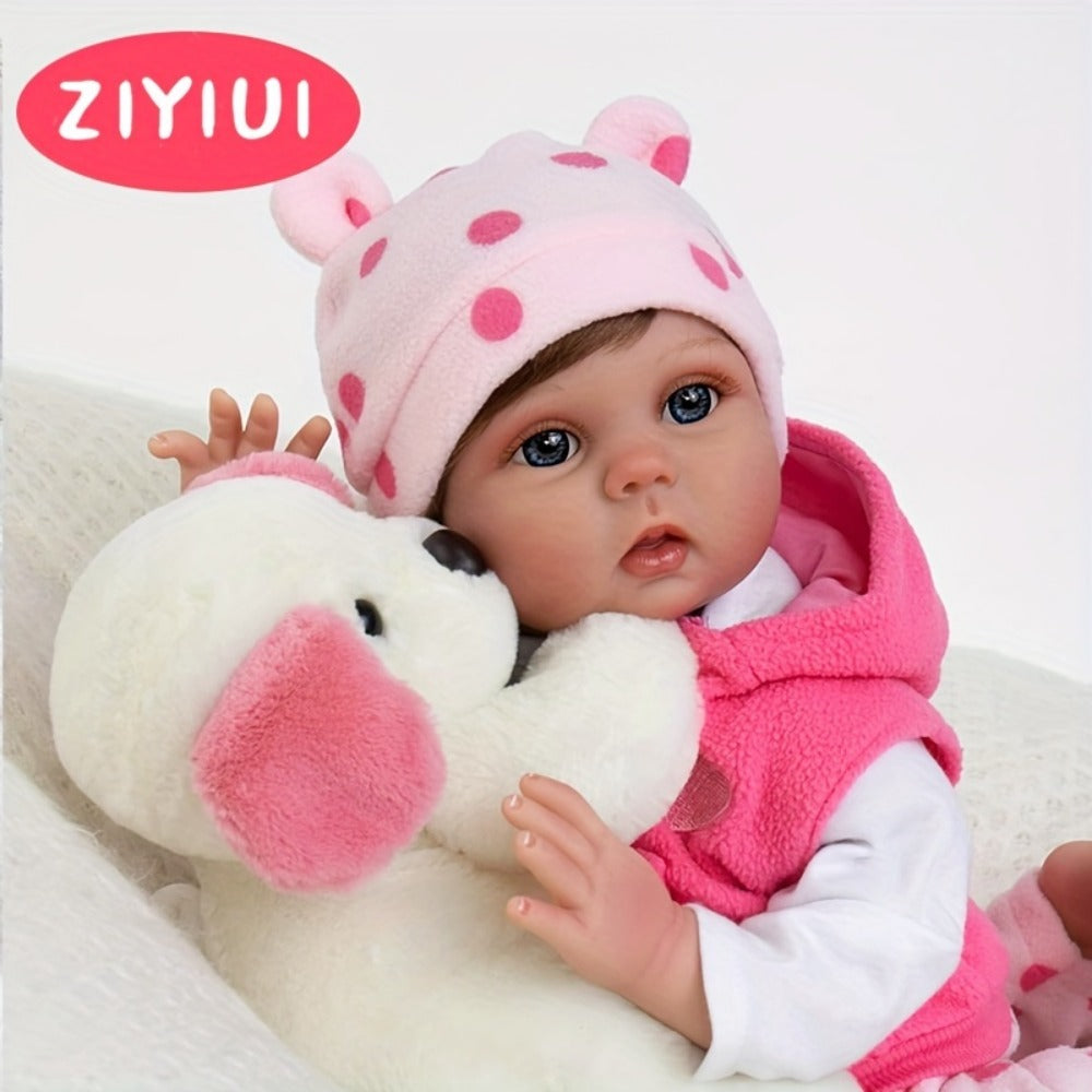 ZIYIUI 19.69-Inch Reborn Baby Doll with Soft Body and Accessories