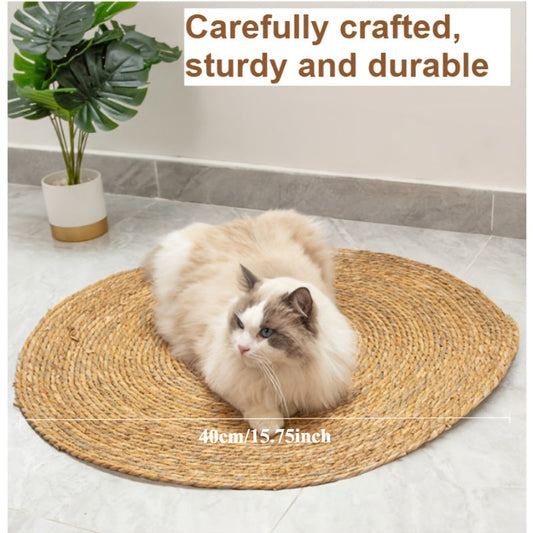 Sisal Cat Scratch Mat for Sofas & Chairs, 13.78- or 15.74-Inch Square