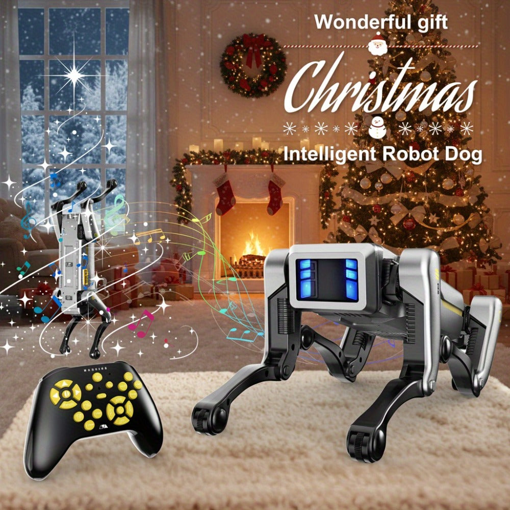 Robot Dog Toy with AI Voice Control & RC Remote – 2.4GHz 99Ft Range | App Programming | Dancing & Storytelling | Smart STEM Gift for Kids Boys Girls | Birthday Christmas Holiday Gift