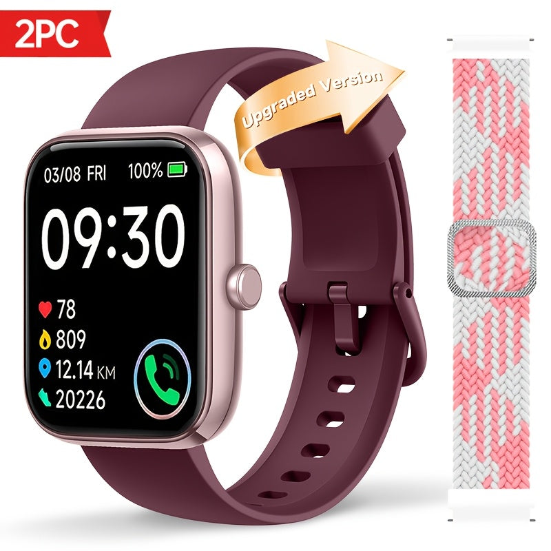 Fitness Tracker Smartwatch with Alexa Built-in FAWEIO 1.95" Large Display, Wireless Calling, 100+ Sport Modes, Pedometer Heart Rate Sleep Blood Oxygen, Compatible with iPhone & Android – Smart Watch for Men Women 11 Colors