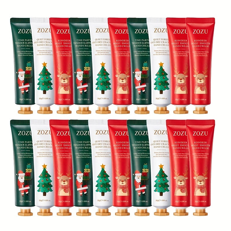Travel Hand Cream Bulk Gift Set 20 30 Pcs — Glycerin & Lactic Acid Mini Moisturizing Lotion for Dry Hands & Body, Plant-Scented Christmas Holiday Party Favor Wedding Gift for Women Men